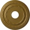Ekena Millwork Dublin Ceiling Medallion (Fits Canopies up to 8 1/4"), Hand-Painted Gold, 15 3/8"OD x 3 5/8"ID x 1"P CM15DUGLS - alternate 1